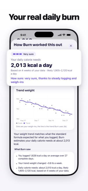 Burn App Store image: Your daily burn